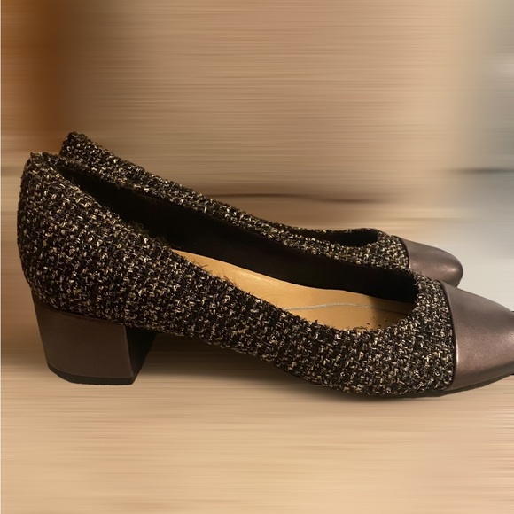 Easy Spirit Libie Tweed Block Heel Leather Toe Women’s Sz 10 Worn Once $109 - Picture 8 of 8